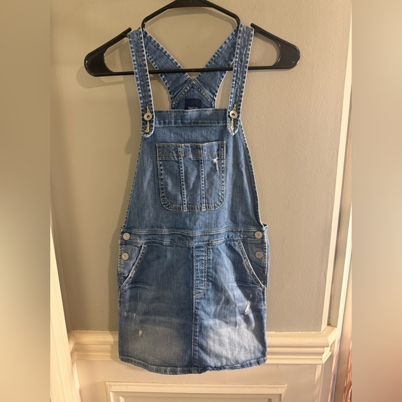 GAP Kids Classic Denim Overalls Dress XL - Picture 1 of 7